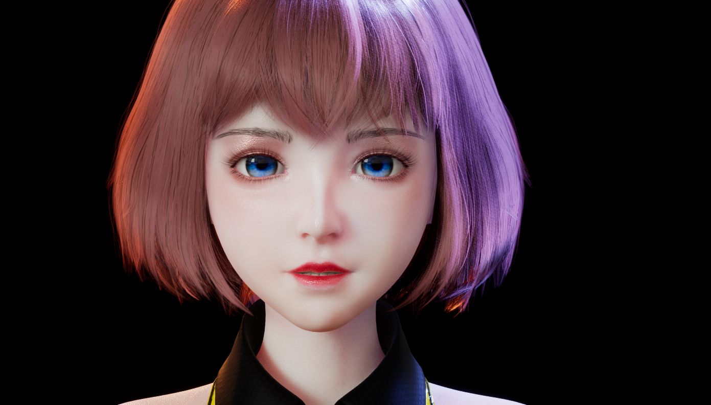 短发少女